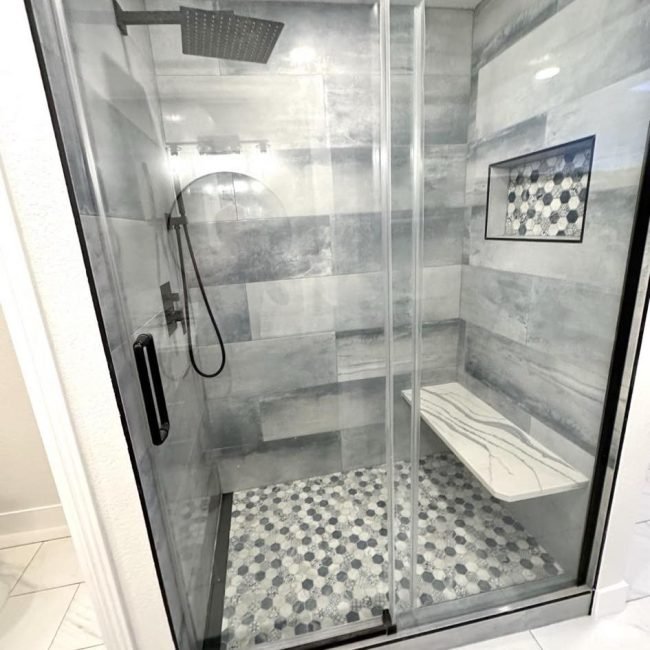 Bathroom tile installation in Denver